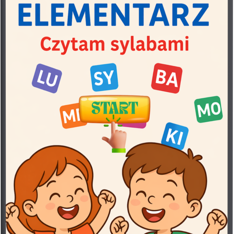 Inter Elementarz - Czytam sylabami - interaktywny e-book (format EPUB) + gratis PDF do druku