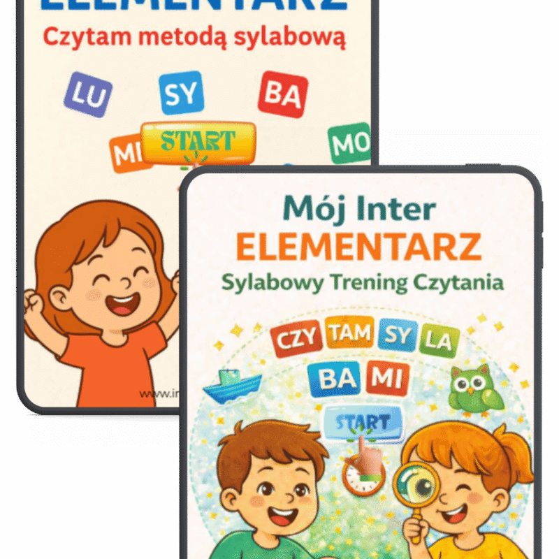 Pakiet: Sylabowy start - uczę się czytać - interaktywne e-booki (format EPUB) + PDF do druku